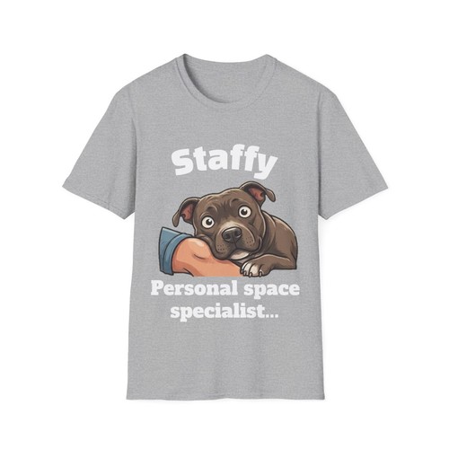Staffy personal space shirt - staffy, t-shirt