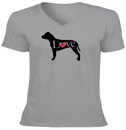 Love bull terrier pit - dog, mens