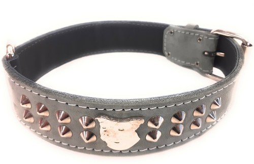 Inch wide studded - studded, grey