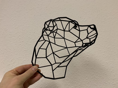 Geometric staffordshire bull - geometric,